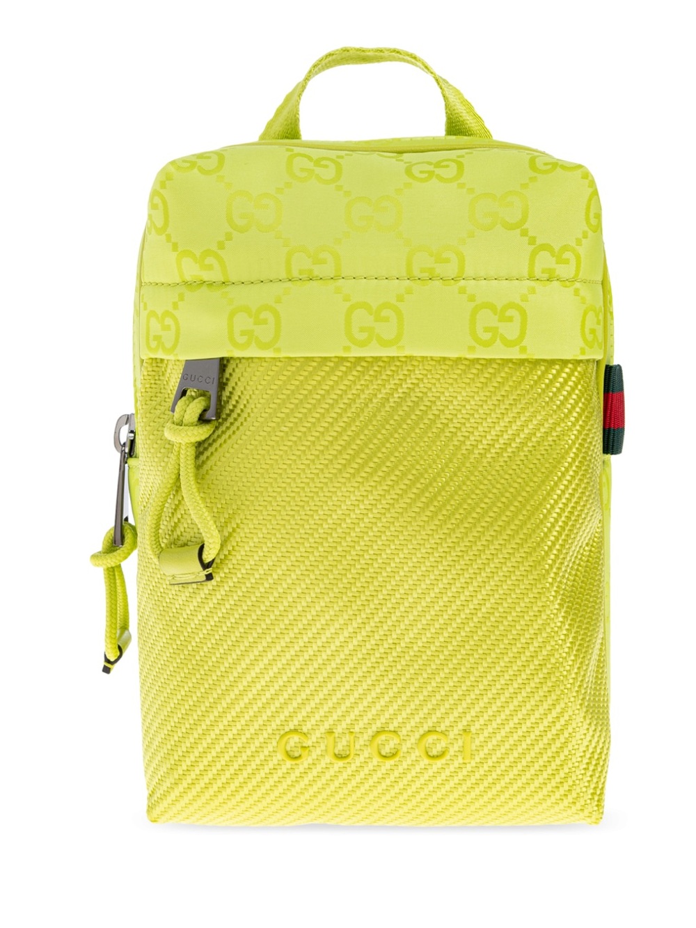 GUCCI Neon Yellow Mini Crossbody Pouch NEW
